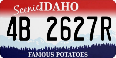 ID license plate 4B2627R