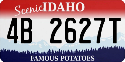 ID license plate 4B2627T