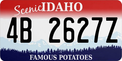 ID license plate 4B2627Z