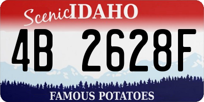 ID license plate 4B2628F