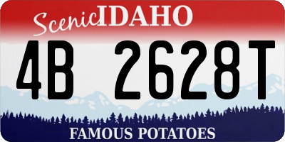 ID license plate 4B2628T