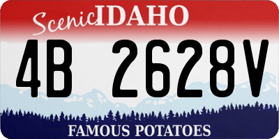 ID license plate 4B2628V