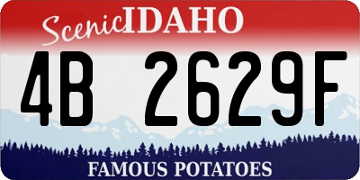 ID license plate 4B2629F