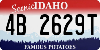 ID license plate 4B2629T