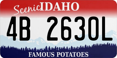 ID license plate 4B2630L