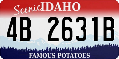 ID license plate 4B2631B