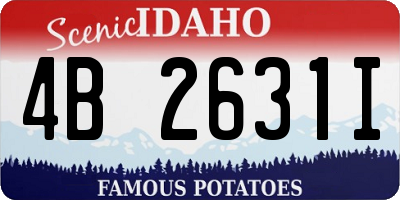 ID license plate 4B2631I