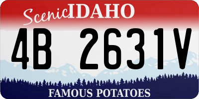 ID license plate 4B2631V