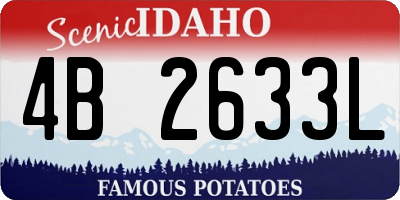 ID license plate 4B2633L