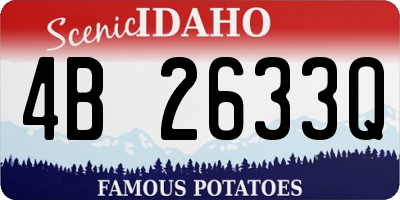 ID license plate 4B2633Q