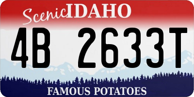 ID license plate 4B2633T