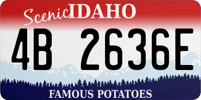 ID license plate 4B2636E