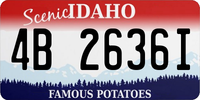 ID license plate 4B2636I