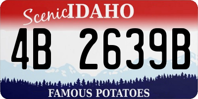 ID license plate 4B2639B