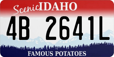 ID license plate 4B2641L