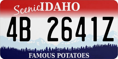 ID license plate 4B2641Z