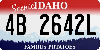 ID license plate 4B2642L
