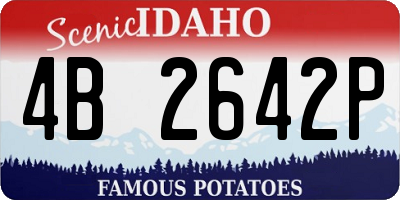 ID license plate 4B2642P