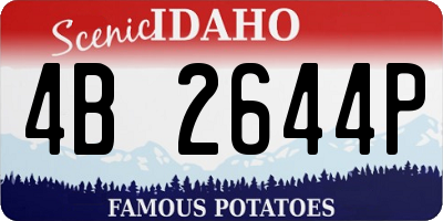 ID license plate 4B2644P