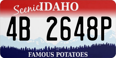 ID license plate 4B2648P