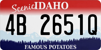 ID license plate 4B2651Q