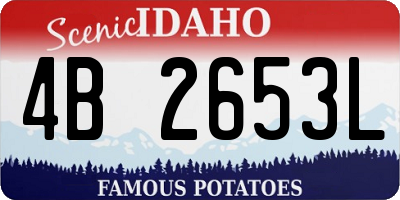 ID license plate 4B2653L