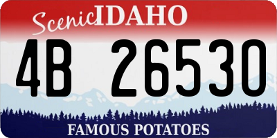 ID license plate 4B2653O
