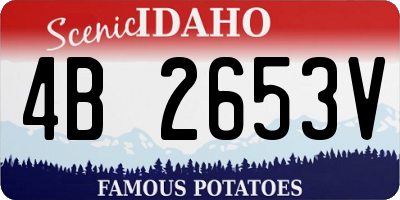 ID license plate 4B2653V