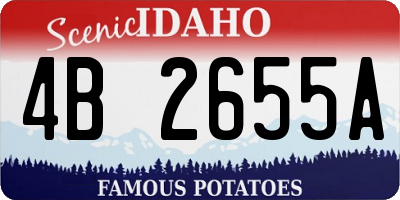ID license plate 4B2655A