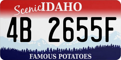 ID license plate 4B2655F