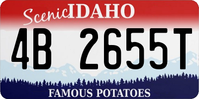 ID license plate 4B2655T