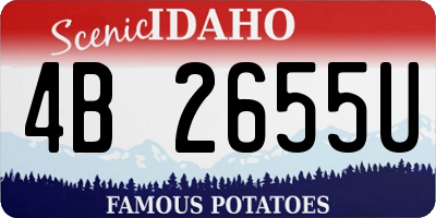 ID license plate 4B2655U