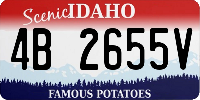 ID license plate 4B2655V