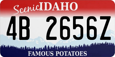 ID license plate 4B2656Z