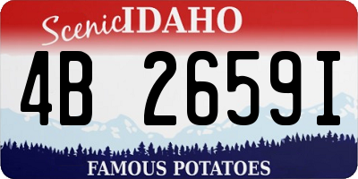 ID license plate 4B2659I