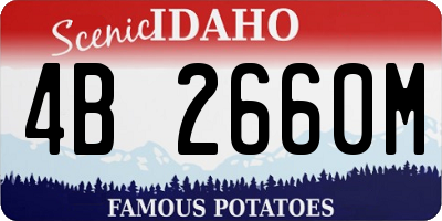 ID license plate 4B2660M