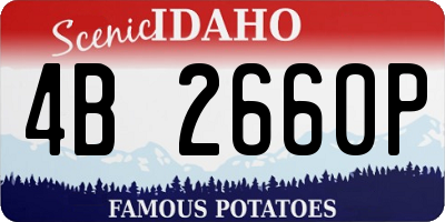 ID license plate 4B2660P