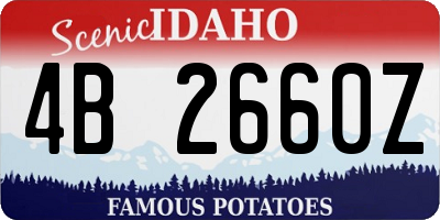 ID license plate 4B2660Z