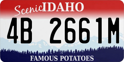 ID license plate 4B2661M