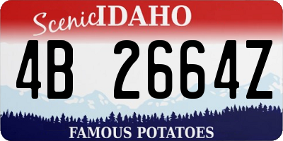 ID license plate 4B2664Z