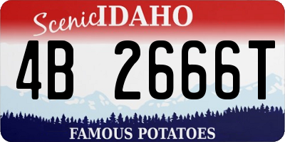 ID license plate 4B2666T