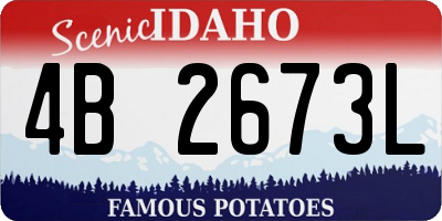 ID license plate 4B2673L
