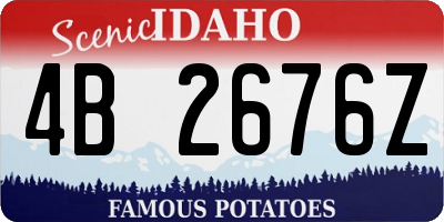 ID license plate 4B2676Z