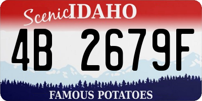ID license plate 4B2679F