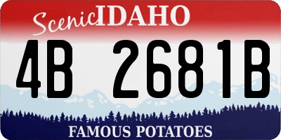 ID license plate 4B2681B