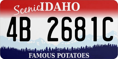 ID license plate 4B2681C
