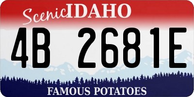 ID license plate 4B2681E