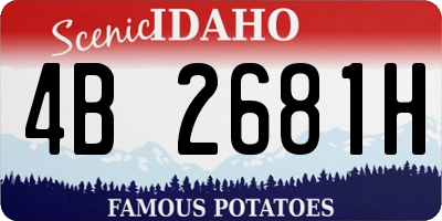 ID license plate 4B2681H