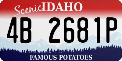ID license plate 4B2681P