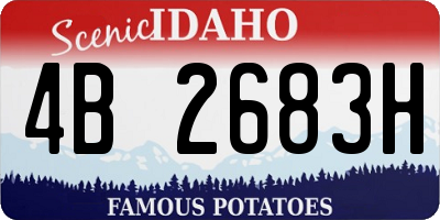 ID license plate 4B2683H